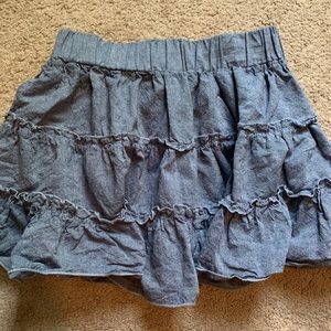 Denim colored skirt
